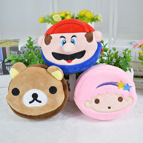 手拎包毛绒钱包小零件包