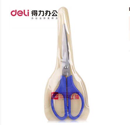 10 개 이상 주문시 무료 배송 DELI 0603 사무용 가정용 가위 봉제 및 종이 절단 범용 수제 학생 가위