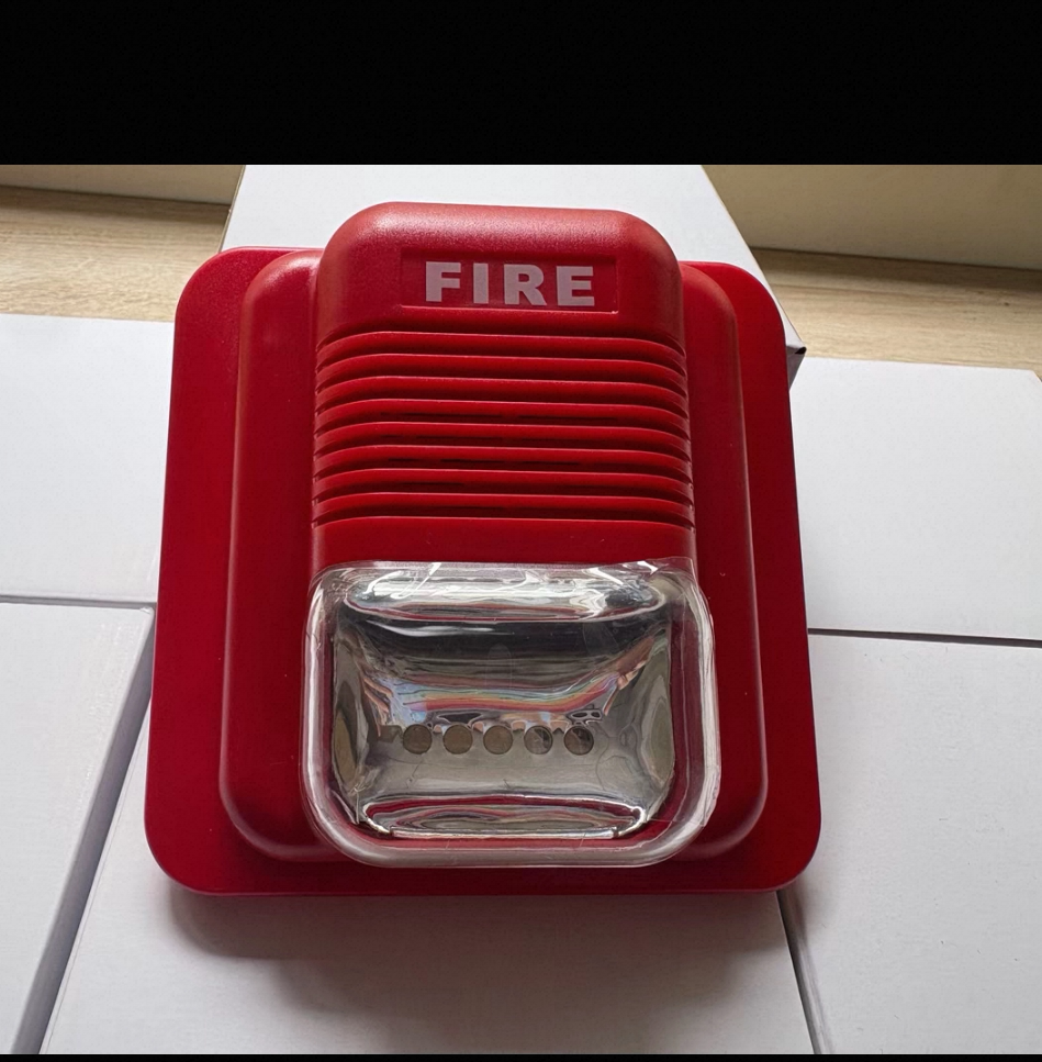 消防声光报警器 DC12V/24V 带底座无极性接线独立安装底座