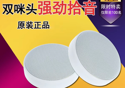 学校考场银行海康大华网络摄像头监控专用双咪拾音器高保真录音