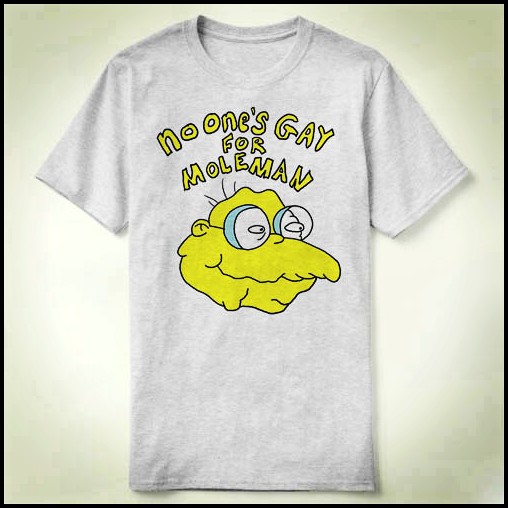 Noone'sgayforMoleman衣服个性上衣DIYT-ShirtT恤