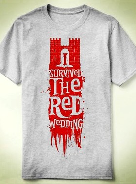 GameofThrones权力的游戏圆领衣服上衣成人TeeT-ShirtT恤e