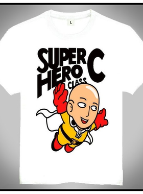 one punch man T-shirt 一拳超人 T恤 白色 短袖T恤 动漫T恤 新款
