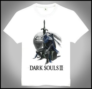 T恤 Souls 短袖 新款 欧美潮流 白色 黑暗之魂 Dark shirt