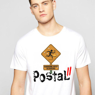 POSTAL2喋血街头2VIDEOGAMEShirt圆领新款班服T恤新款成人7