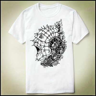 Hellraiser养鬼吃人pinhead钉头鬼圆领新款成人TeeShirtT恤16