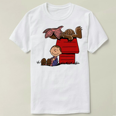 Stranger Things怪奇物语Upside Down Peanuts 定制 T-Shirt T恤