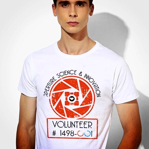 Portal传送门Gabe Newell Valve TeeShirt成人T恤定制圆领衣服57