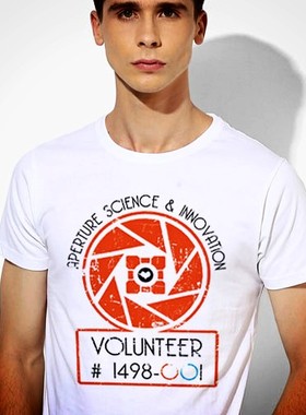 Portal传送门Gabe Newell Valve TeeShirt成人T恤定制圆领衣服57