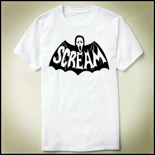 ghostfacescream惊声尖叫teeshirtt恤圆领衣服上衣成人3