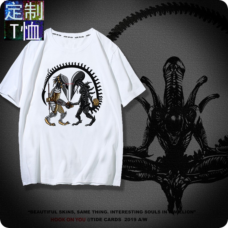 异形契约Alien普罗米修斯2T恤17新款时尚短袖男女情侣款T恤上衣