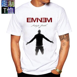 欧美埃米纳姆Eminem T恤 痞子阿姆rap 饶舌夏季圆领短袖流行定制