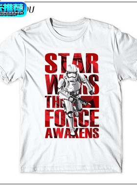 星球大战Star Wars科幻 短袖T恤 黑武士 ATAT 银河帝国 圆领T恤