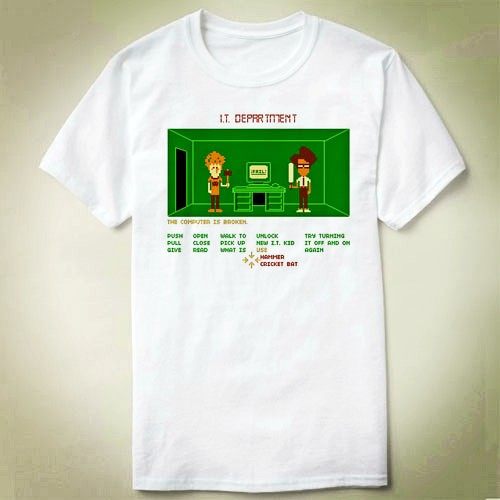 The IT Crowd Moss IT狂人群英 diy衣服定制成人Tee Shirt T恤 3 - 实物图