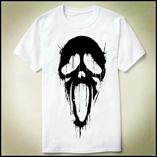 ghostfacescream惊声尖叫teeshirtt恤圆领新款上衣成人6