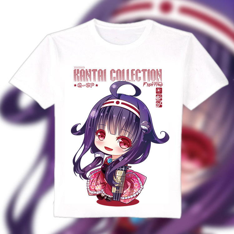 舰队collection 舰娘龙凤 动漫t恤 长短袖圆领白t 全彩痛t  定制