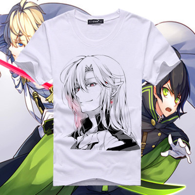 终结的炽天使唯美帅气男神T恤 吸血鬼短袖费里德巴特利动漫打底衫