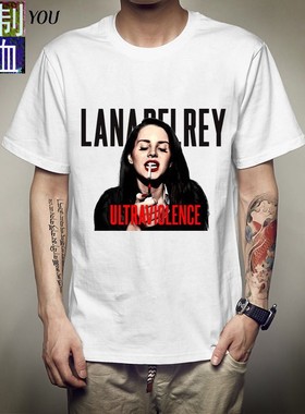 Lana Del Rey短袖T恤Lust For Life专辑打雷姐同款衣服定制bf男女