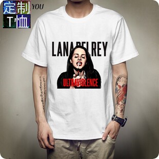 Lana Del Rey短袖T恤Lust For Life专辑打雷姐同款衣服定制bf男女