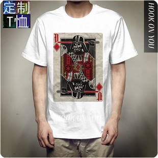 T-shirt星球大战扑克star Wars Vader in the Cards 男士T恤