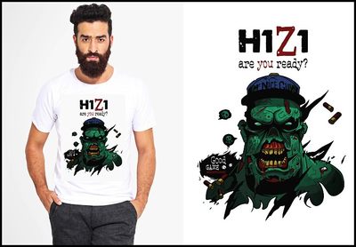 H1Z1DAYZzombiesTEE-Shirt新款圆领成人T恤班服上衣文化衫12