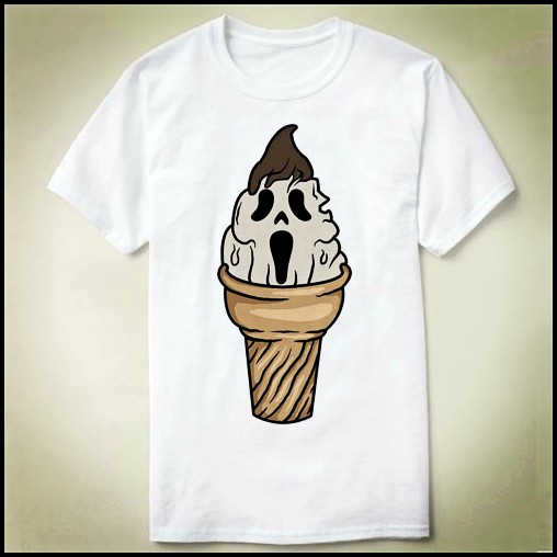 ghostfacescream惊声尖叫teeshirtt恤圆领衣服icescream