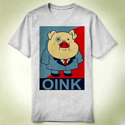 GravityFalls怪诞小镇WaddlesOink衣服成人TeeT-ShirtT恤