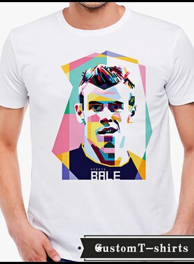 加雷斯·贝尔 Gareth Bale文化衫短袖男女成人  T恤T-shirt7