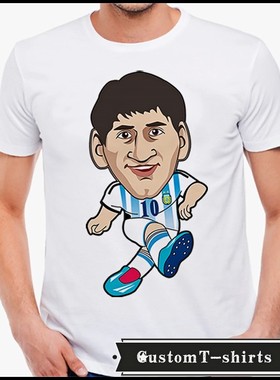MESSI 梅西 文化衫短袖男女成人  T恤T-shirt7