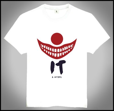 Stephen King's It T-shirt 白色 电影 小丑回魂 T恤 欧美潮流T恤