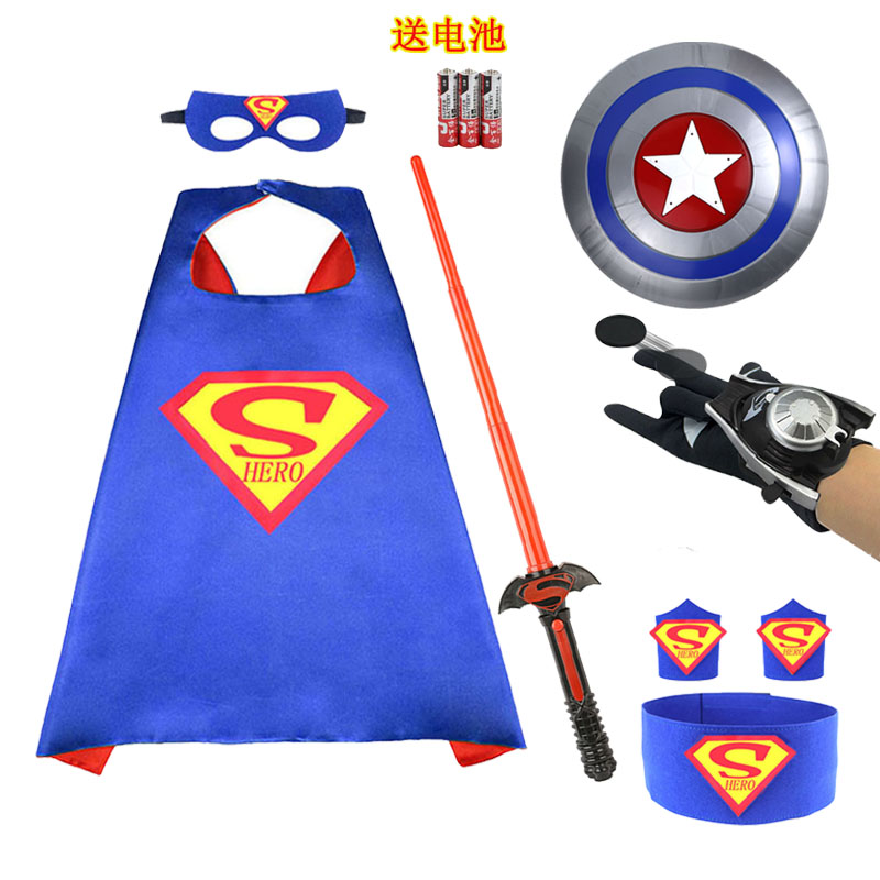 万圣节儿童服装发光盾牌表演道具