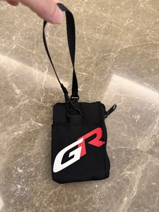 日单GR赛车周边牛津纺刺绣钥匙包卡包耳机包收纳包 包挂