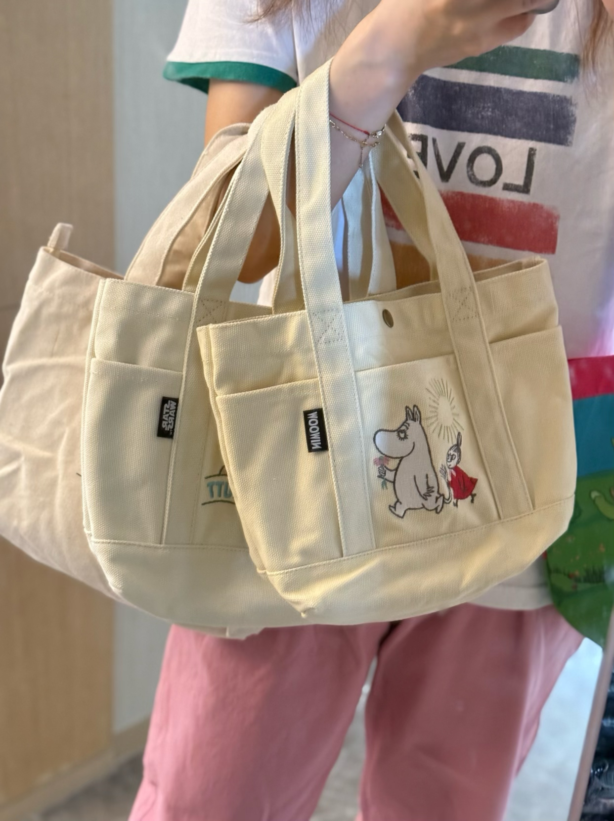 日单卡通动漫周边帆布包tote 抽绳袋可能会有一点小瑕疵 介意wu拍