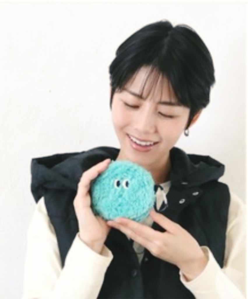 日单可爱卡通饭团毛绒刺绣零钱包耳机包 不规则圆形  附挂钩