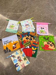 日单卡通动漫抽绳袋收纳袋 偶有瑕疵介意wu拍