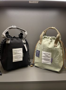 上新！出口日本原单正品抽绳保温包 饭盒包 客供高科技防水面料