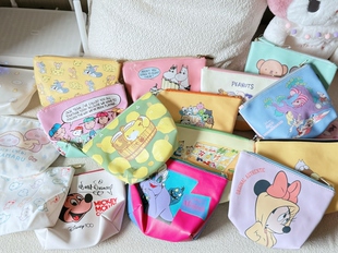 日单动漫卡通ip 可能有细微瑕疵介意wu拍 双面印花化妆包收纳包