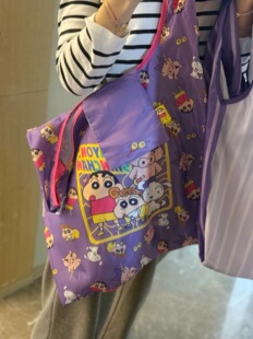 日单动漫周边高密度尼龙环保袋折叠大容量购物袋 面料有细微瑕疵