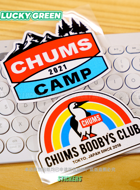 lucky良运车贴 chums越野露营CAMPING风格户外侧窗玻璃贴后档车贴