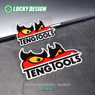 lucky良运车贴 天魔tegntools赞助商户外wrc拉力摩托防水划痕贴纸