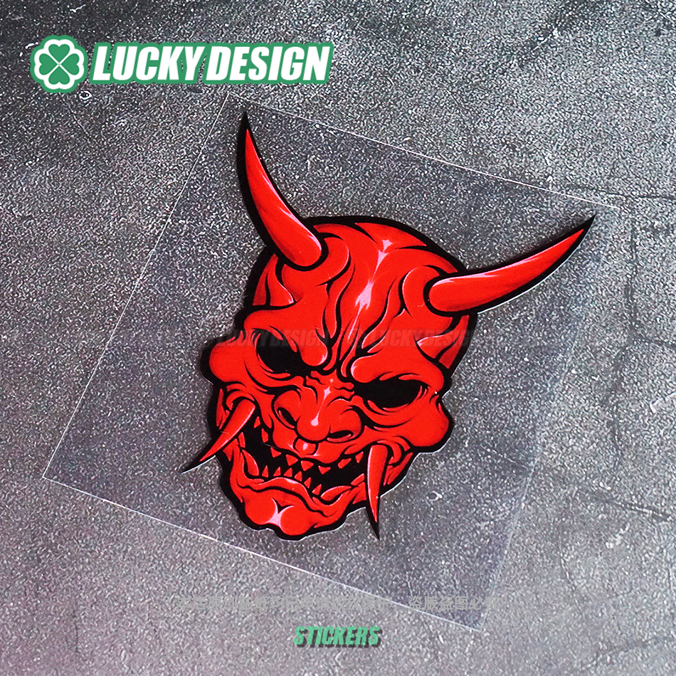 lucky良运车贴 速度恶魔jdm适用于丰田坦克300摩托车装饰反光贴纸