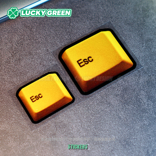 饰贴 创意卡通反光防水摩托电动车改装 lucky良运车贴 esc按键个性