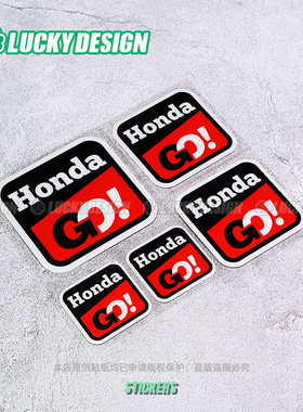 lucky良运车贴 HONDA GO本田cbr650佛沙350pcx160头盔改装饰贴纸