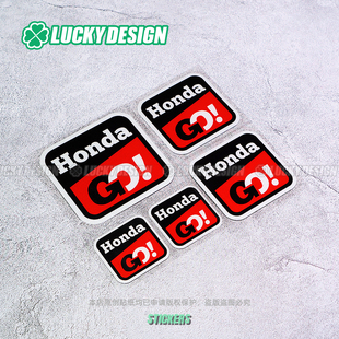 lucky良运车贴 HONDA GO本田cbr650佛沙350pcx160头盔改装饰贴纸
