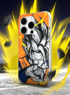 SMTM适用苹果17air手机保护套防摔镭射炫酷15保护壳原创14动漫二次元周边七龙珠手机壳16promax孙悟空