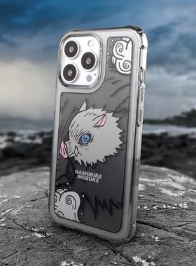 SMTM鬼灭之刃手机壳适用苹果14plus防摔13promax动漫二次元伊之助15promax手机保护套