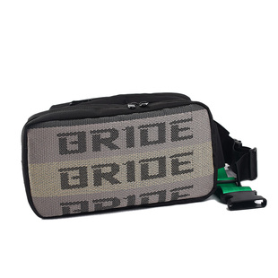 JDM日本BRIDE赛车座椅布料汽车安全带改装 刺绣标 斜挎包腰包个性