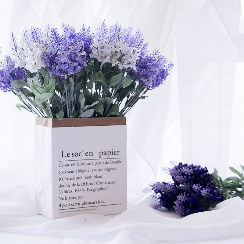 仿真薰衣草拍照道具家居干花假花束精油化妆品摄影背景ins摆拍花