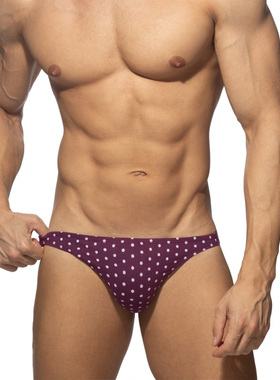 ADDICTED 性感棉质男士三角内裤波点印花高弹透气低腰舒适 AD1401