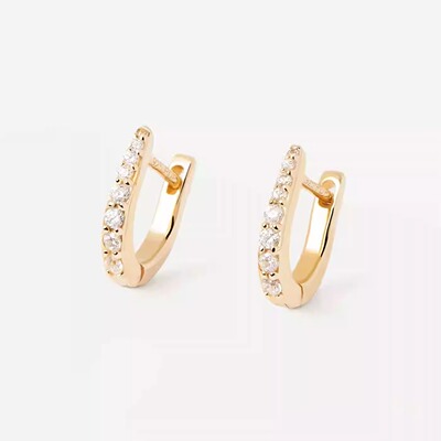 精致超闪锆石耳饰PDPAOLA纯银